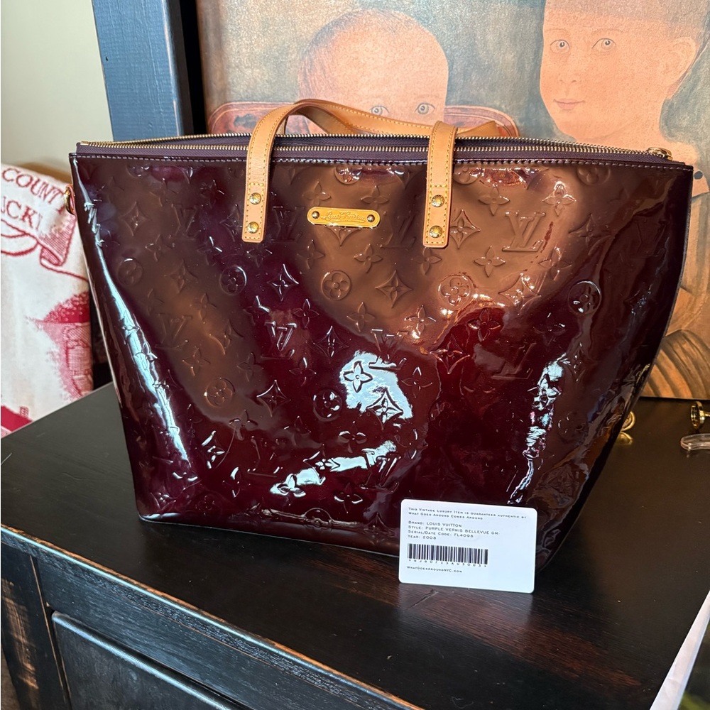 Louis Vuitton Deep Red Patent Tote